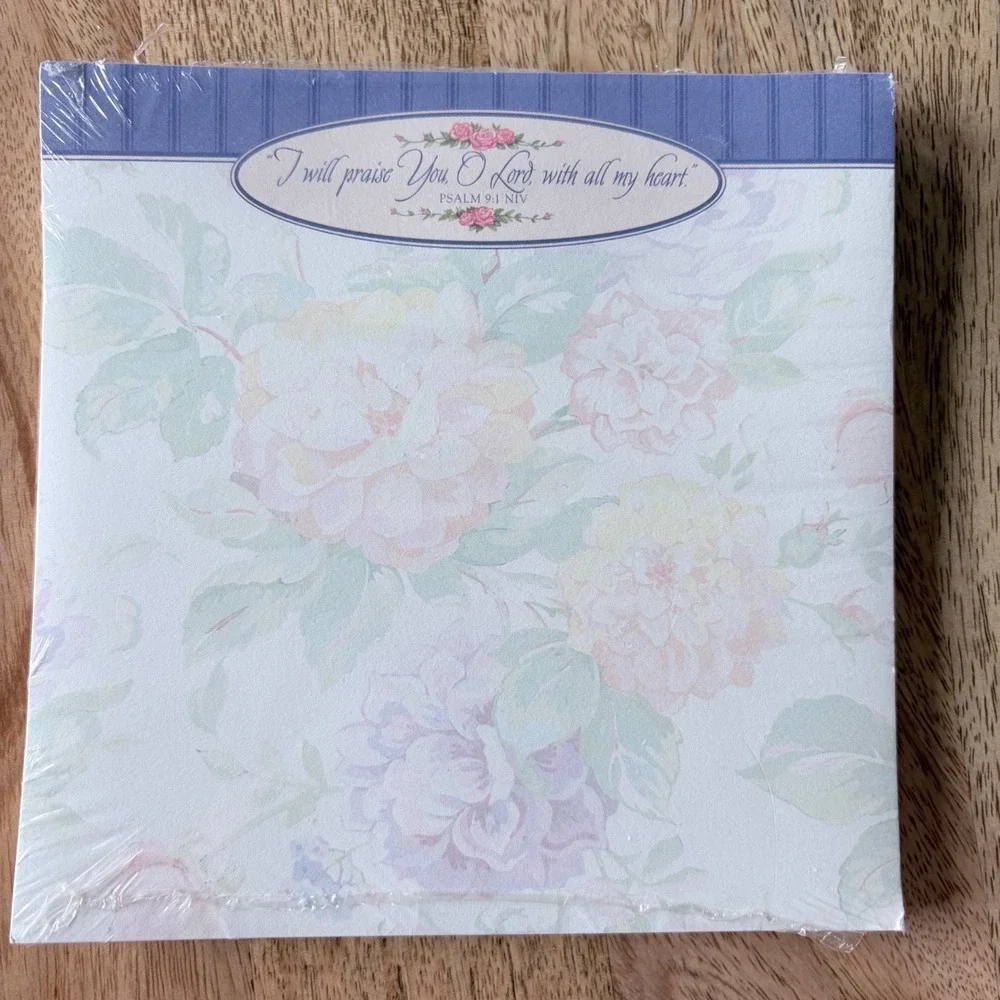 Vintage Hallmark USPS Love Stamp Memo Pad DaySpring Floral Stationery Bundle 3pc